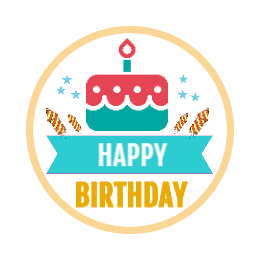 Birthday Cake Custom Made Patches