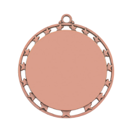Antique Copper Round Blank Medal