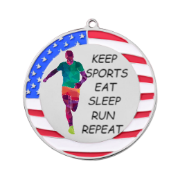 Sport -American flag medal