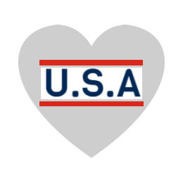 USA Custom Heart Pins